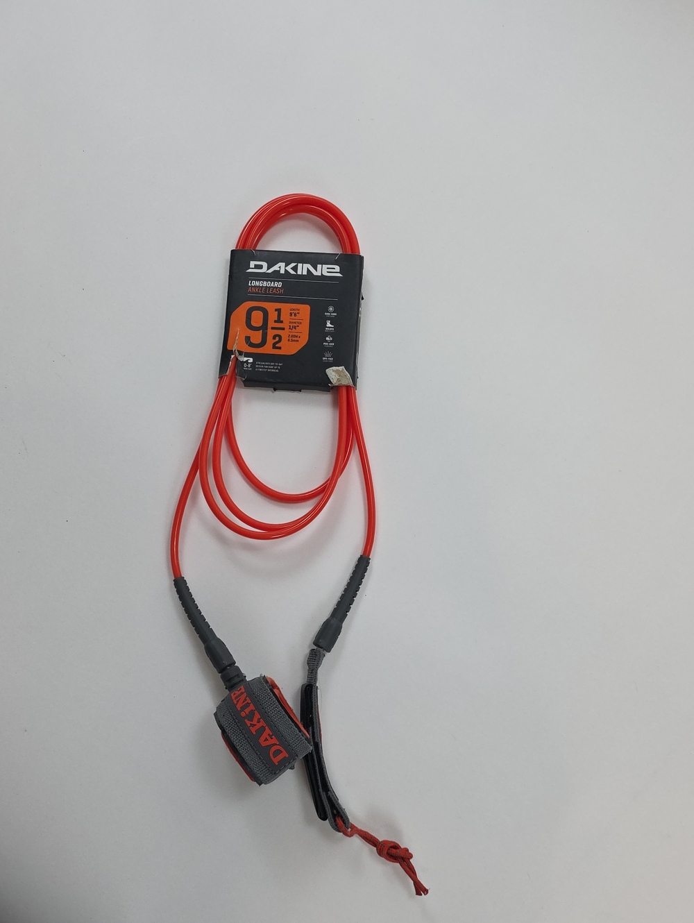 NWT DaKine 9.5 Foot Longboard Ankle Leash. Color is Sunflare